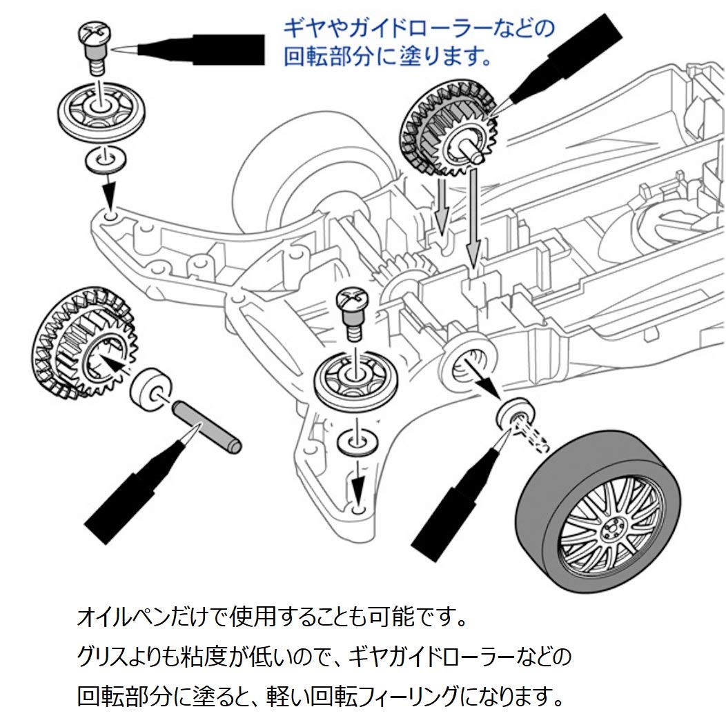 Tamiya 15465 JR Mini 4WD Oil Applicator