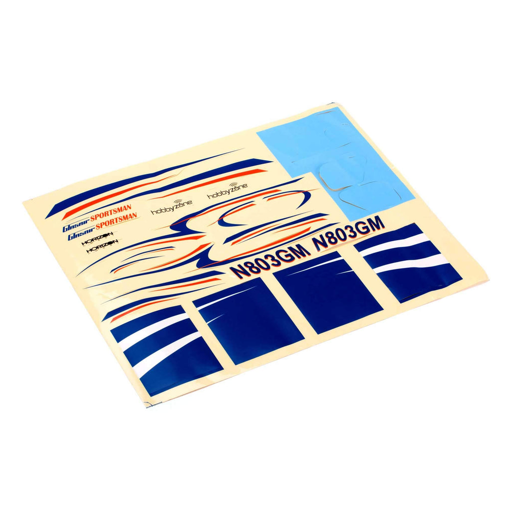 HobbyZone HBZ7602 Sticker / Decal Sheet: Glasair Sportsman