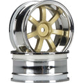 HPI Racing 3320 Rays Gram Lights 57S-Pro Wheel Chrome/Gold (6mm Offset)