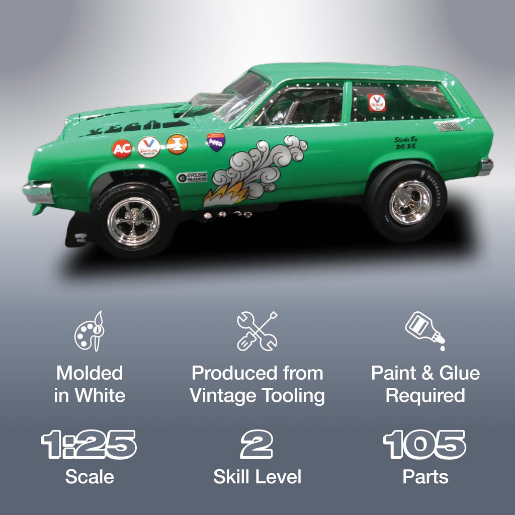 AMT 1156 1/25 1976 Chevy Vega Funny Car Model Kit