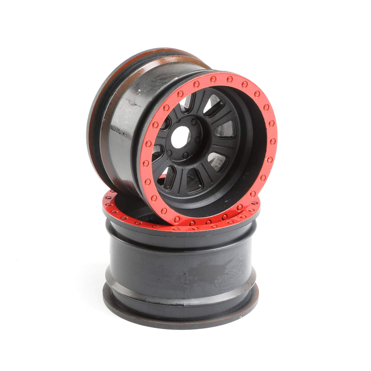 Losi LOS45028 Wheel, Black (2): Super Rock Rey