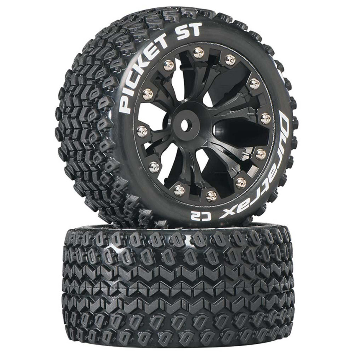 DuraTrax DTXC3548 Picket ST 2.8 Truck 2WD Mntd Rear C2 Blk (2)