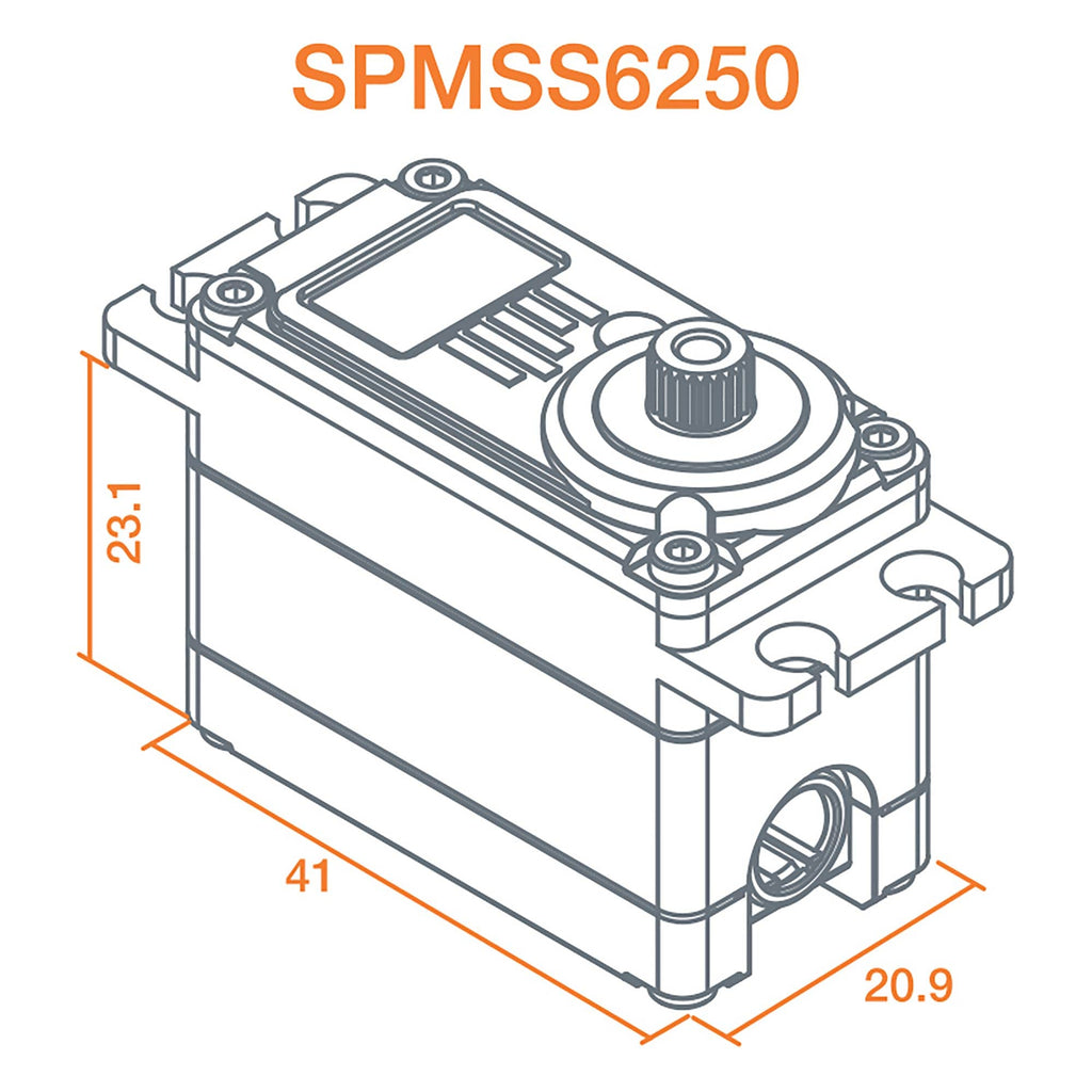 Spektrum SPMSS6250 S6250 High Torque, High Voltage Digital Servo