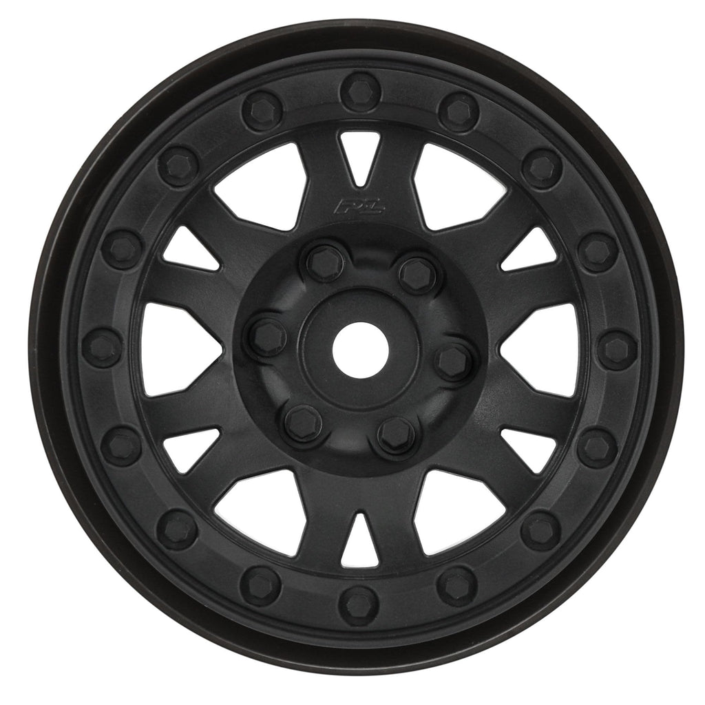 Pro-Line 276903 Front, Rear Impulse 1.9 Blk Plastic BeadLoc Wheels: Crawler