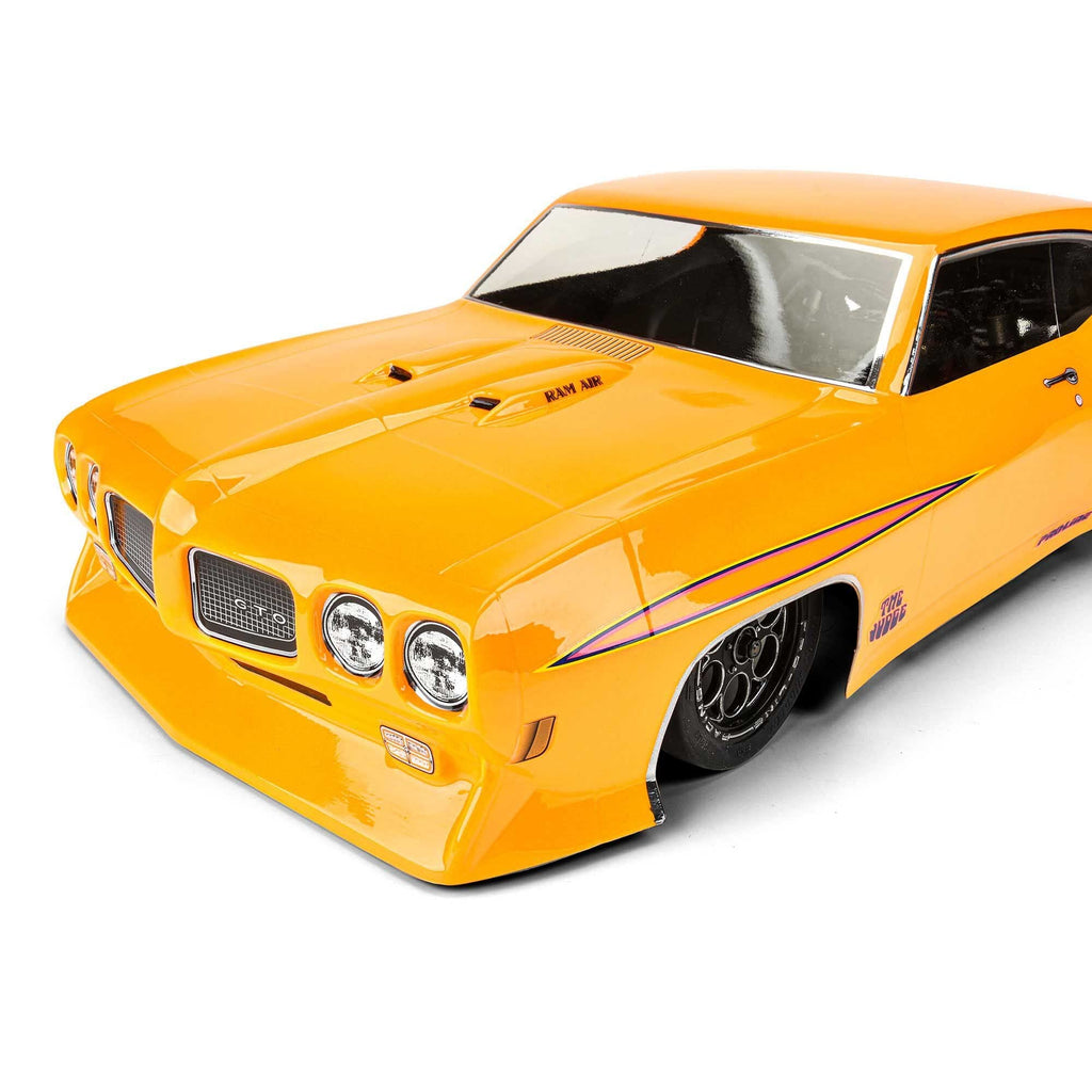 Pro-Line 358800 1/10 1970 Pontiac GTO Judge Clear Body: Drag Car