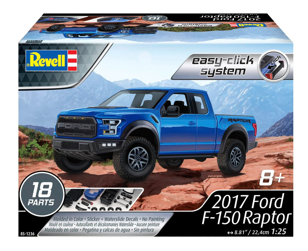 Revell 85-1236 1/25 2017 Ford F-150 Raptor Easy Click Model Kit