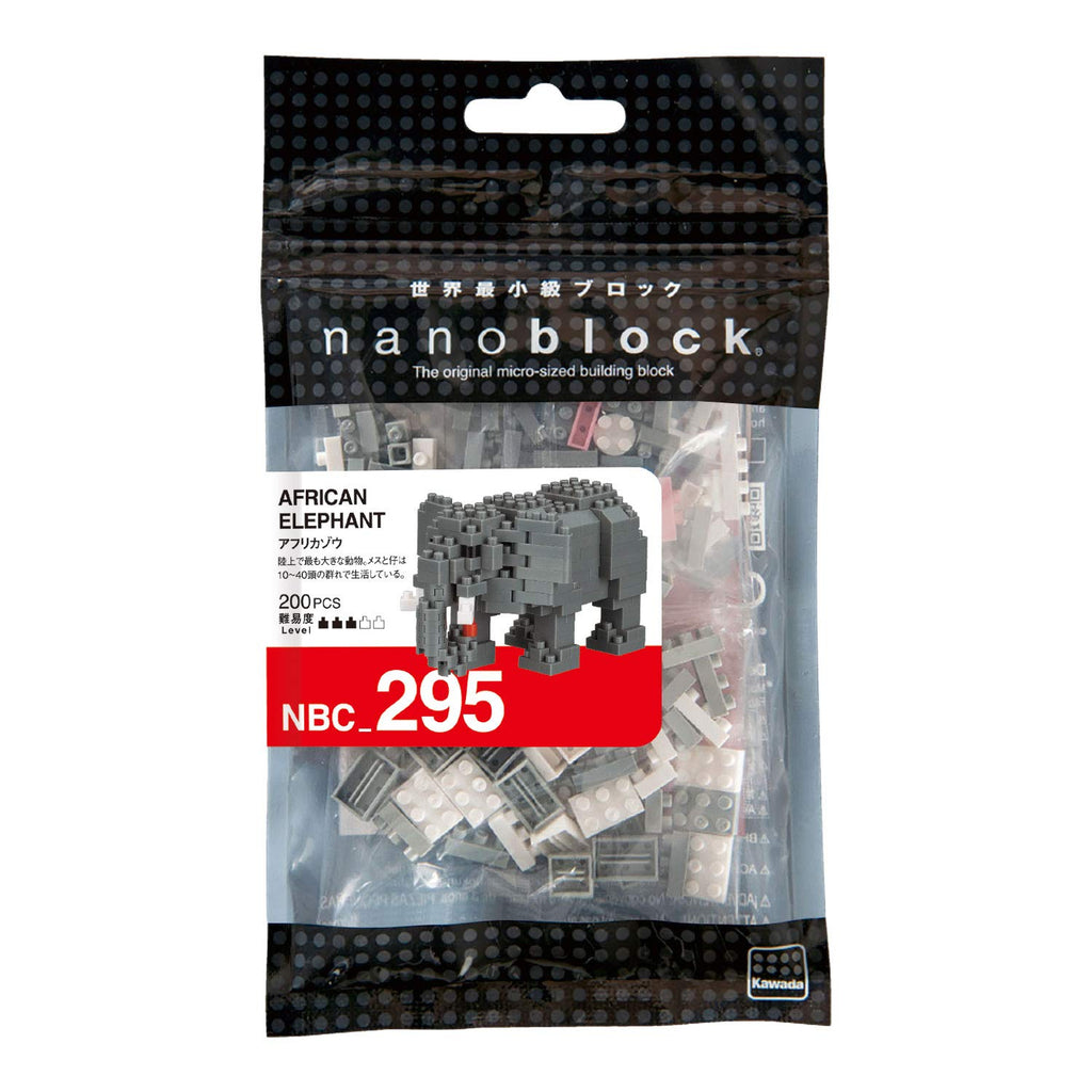 Nanoblock 21458 African Elephant "Animals", Nanoblock Collection Series