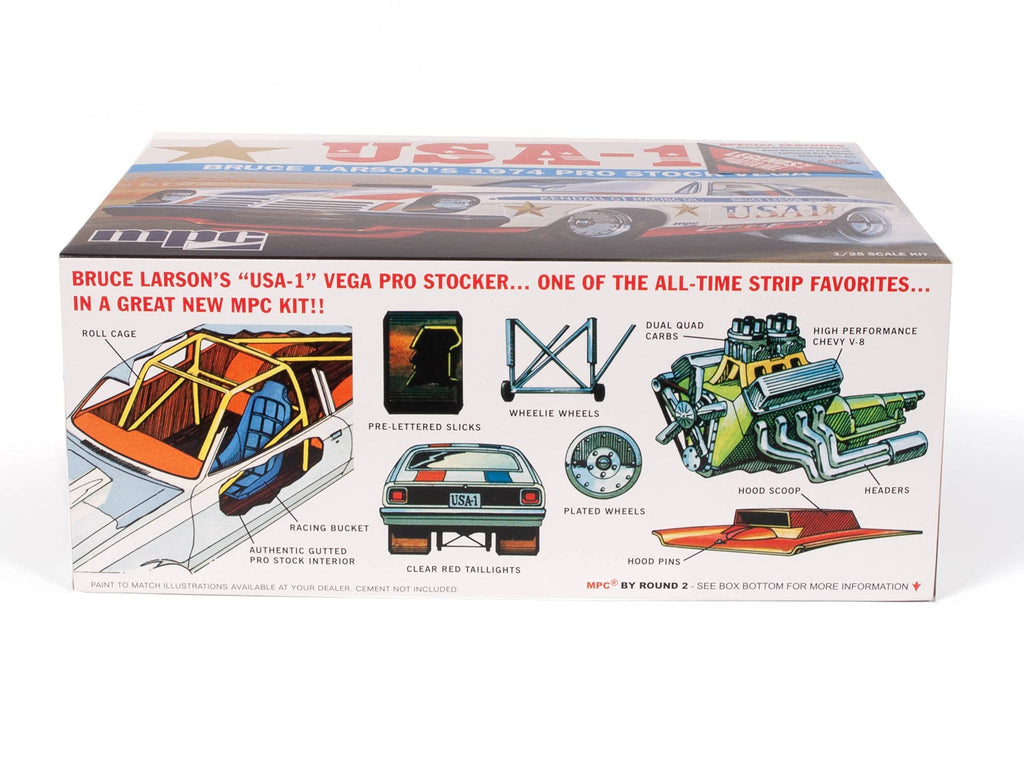 MPC 828 1/25 Bruce Larson USA-1 Pro Stock Vega Model Kit