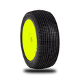 AKA 14019XRY 1/8 Double Down, Soft Evo Whl Mnt Yellow:BX