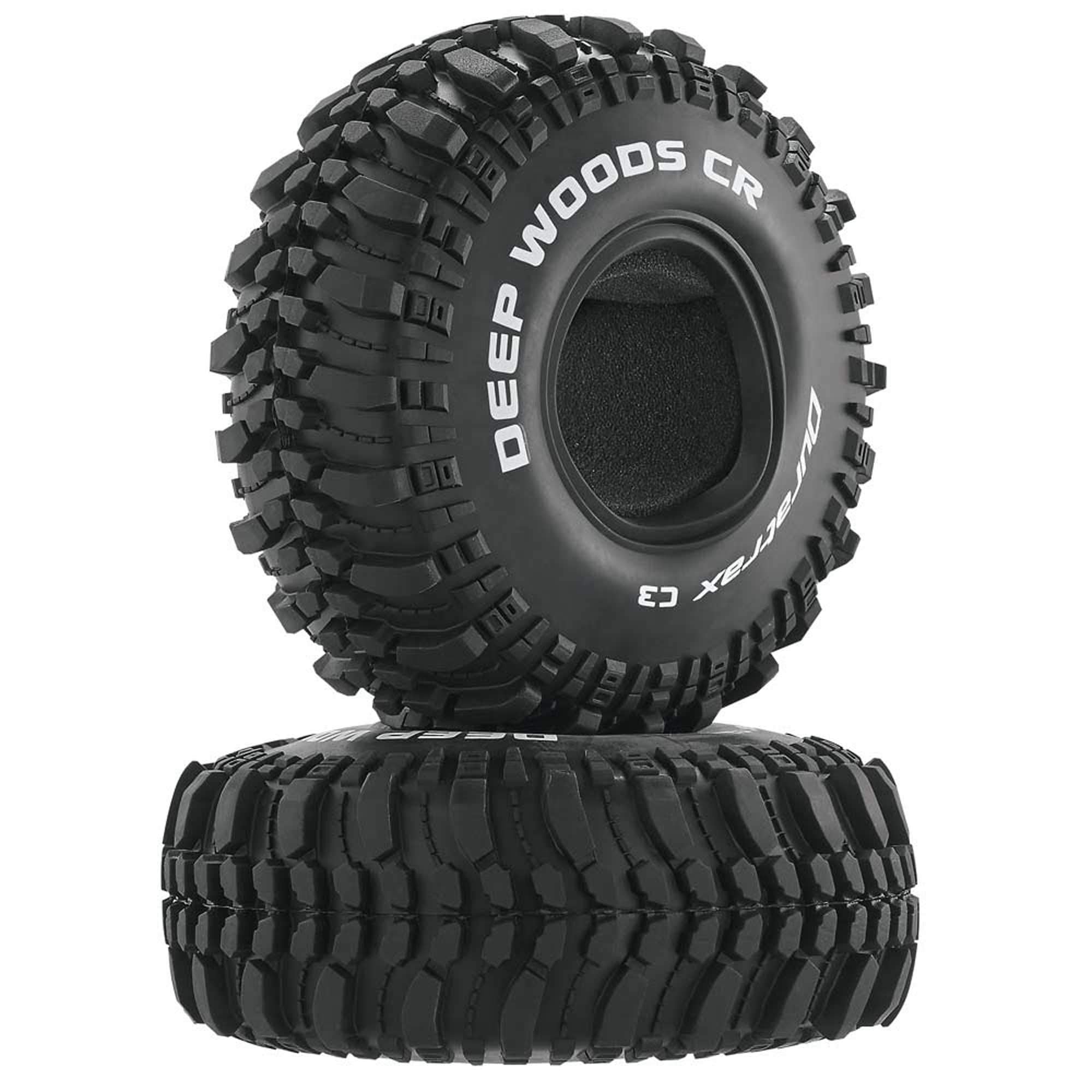 Duratrax RC Rock Crawler Tires with Foam Inserts, C3 Super Soft Compound