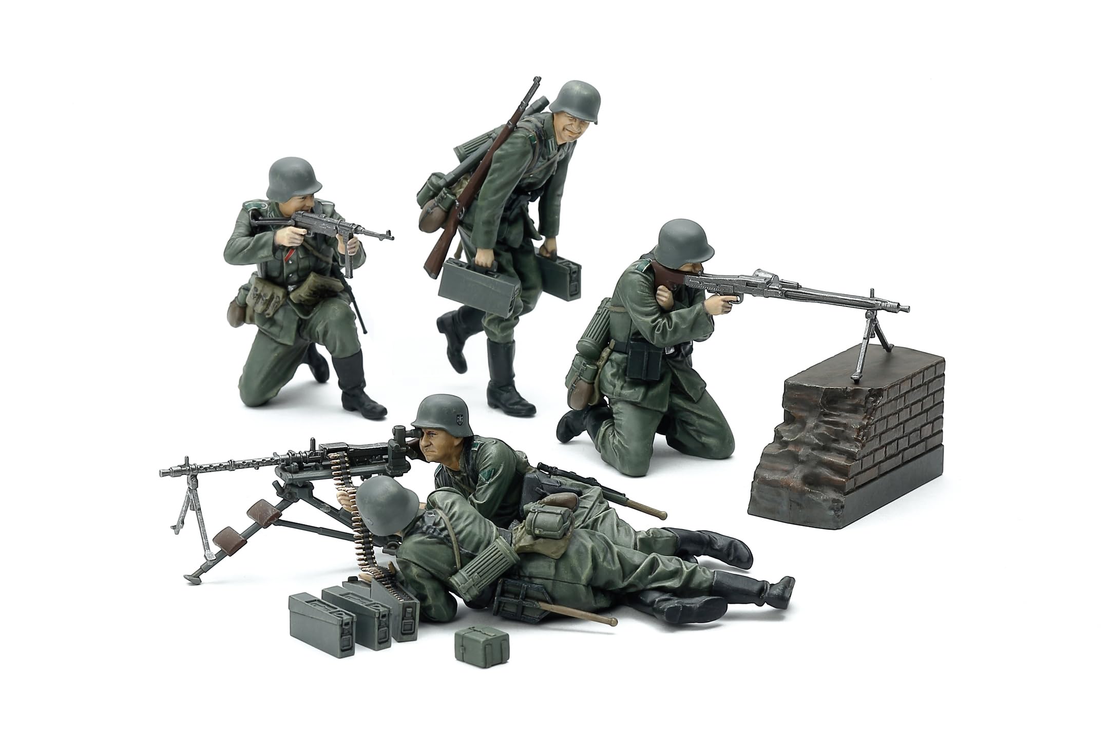 Tamiya 35386 1/35 German Machine Gun Team Set (Mid-WWII) Model Kit