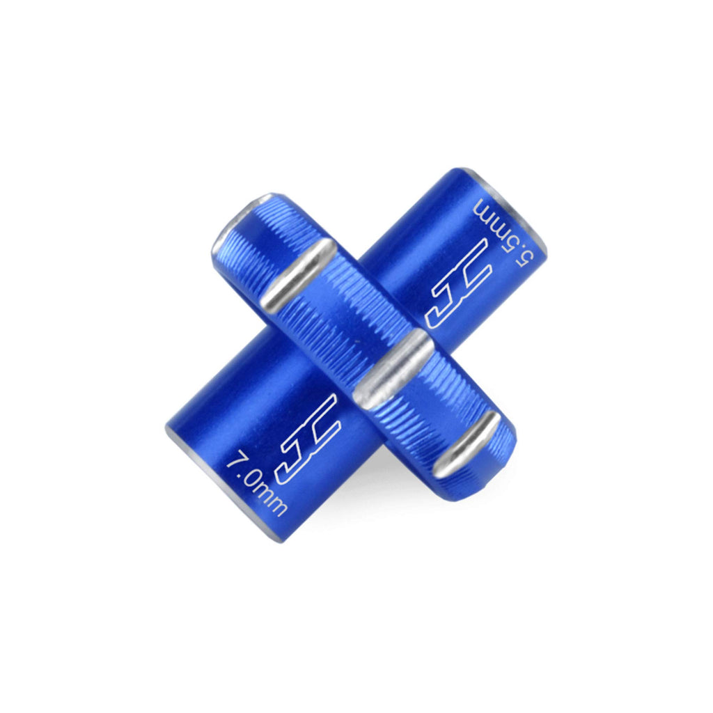 J Concepts JCO25561 5.5 / 7.0mm Combo Thumb Wrench, Blue