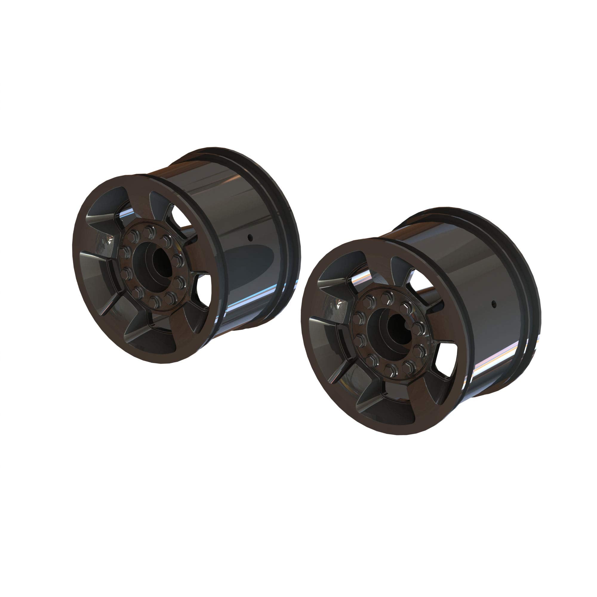 Arrma 510117 Mt 2.8" Wheel 14mm Hex (Black Chrome/2)