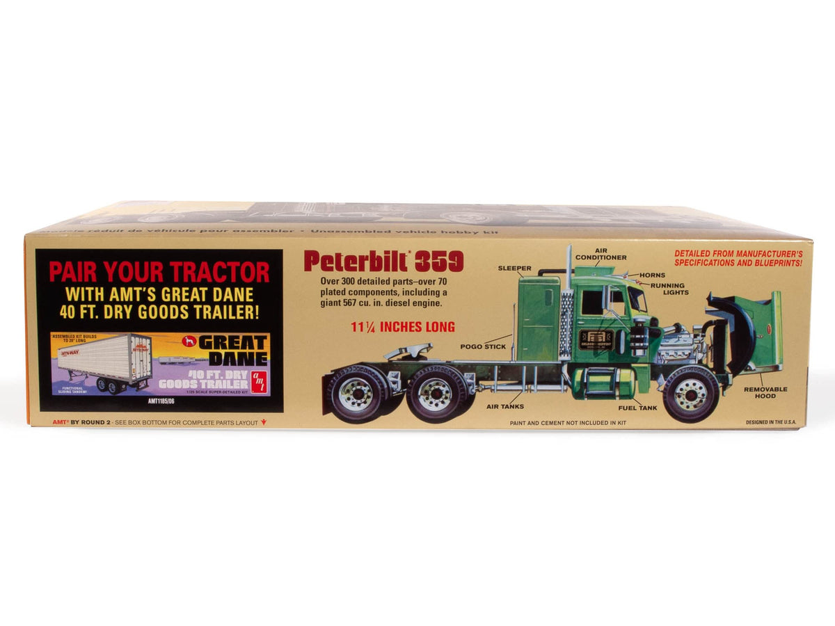 AMT 1327 1/25 Peterbilt 359 California Hauler w/Sleeper