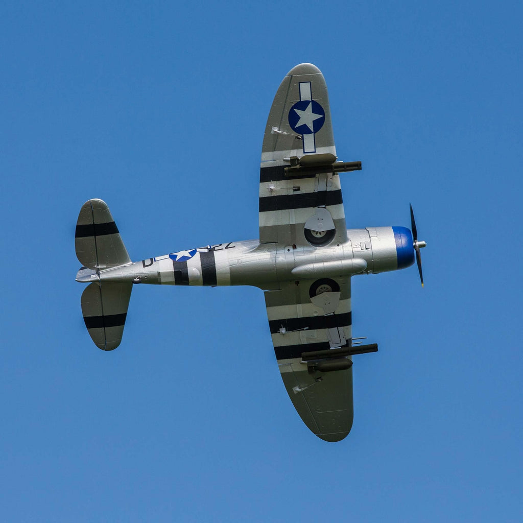 E-Flite EFL08450 P-47 Razorback 1.2m BNF Basic AS3X SAFE Select RC Plane