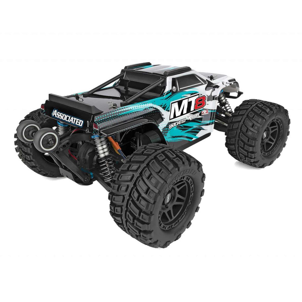 Team Associated 20521C RIVAL MT8 RTR, Teal LiPo Combo