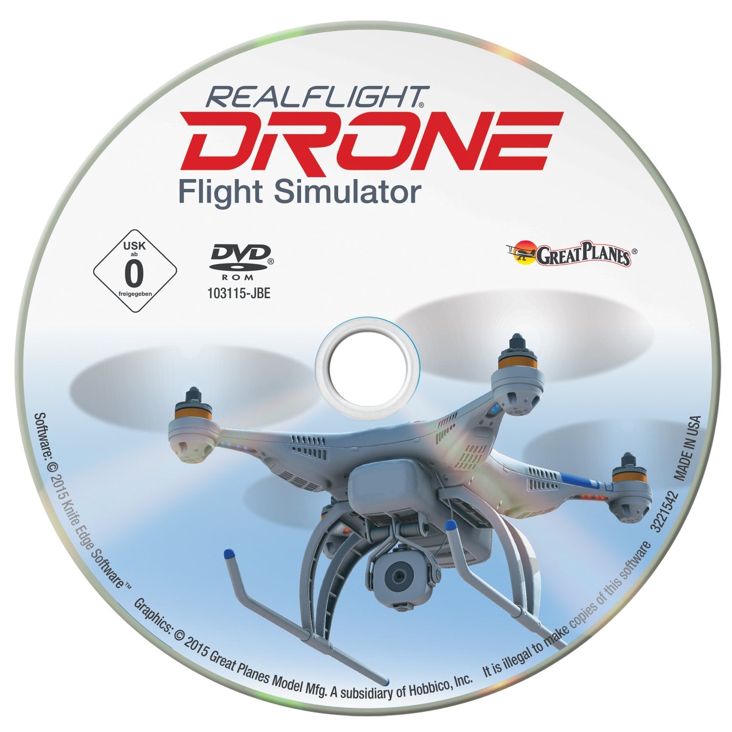 Great Planes GPMZ4800 RealFlight Drone Simulator with InterLink Elite: Mode 2