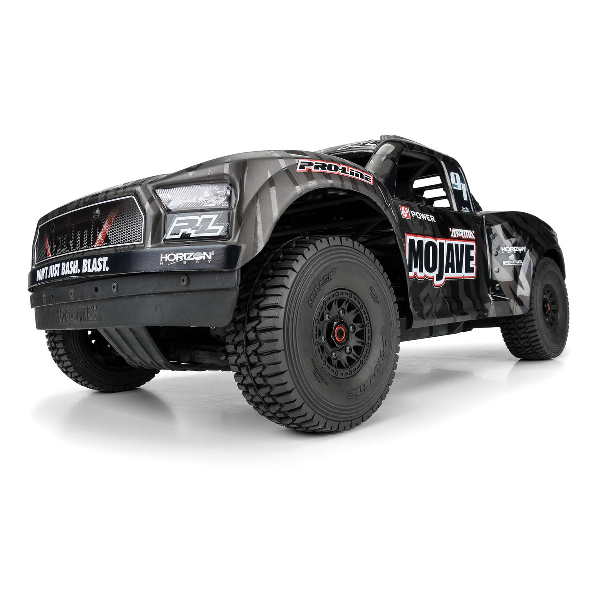 Pro-line Racing 1022410 1/7 Mirage TT BELTED F/R Tires MTD 17mm Black Raid (2): Mojave 6S, UDR