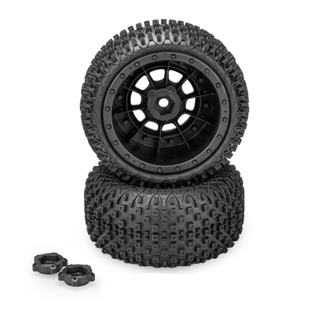J Concepts 40143994 Choppers, Platinum Compound, Pre-Mounted on #3425B Wheel,