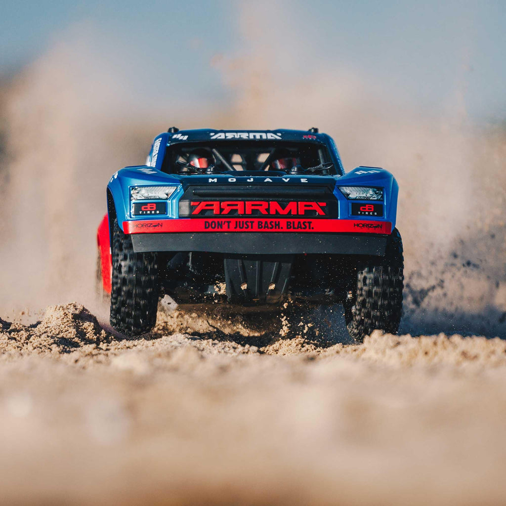 Arrma ARA4404T2 MOJAVE 4X4 4S BLX 1/8th Scale Desert Truck Blue/Red