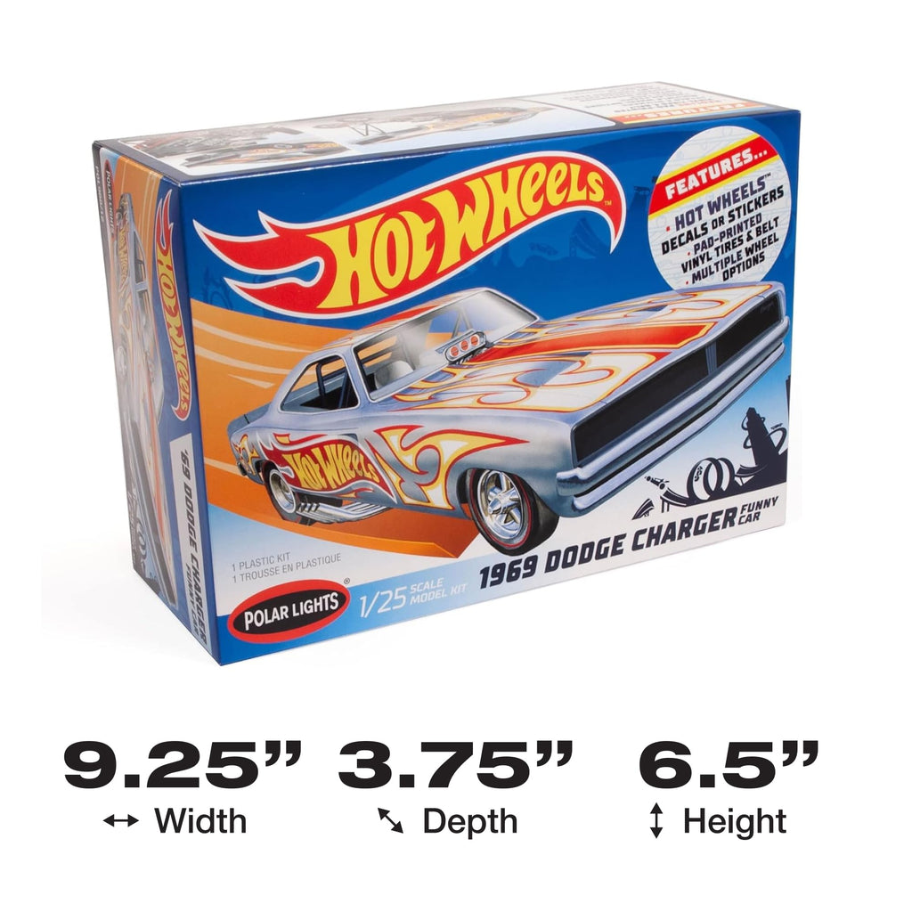 Polar Lights 988 1969 Dodge Charger Funny HW 1:2 Model Kit