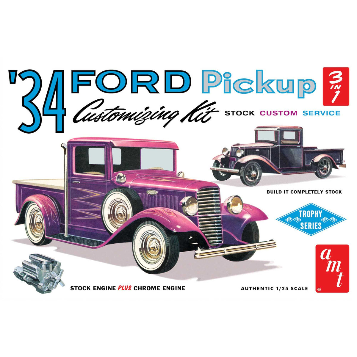 AMT 1120 1/25 1934 Ford Pickup Model Kit