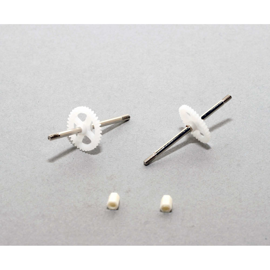 E-Flite EFL9054 Propeller/Prop Shaft w/Gear(2): Ultra-Micro 4-Site & HBZ Champ