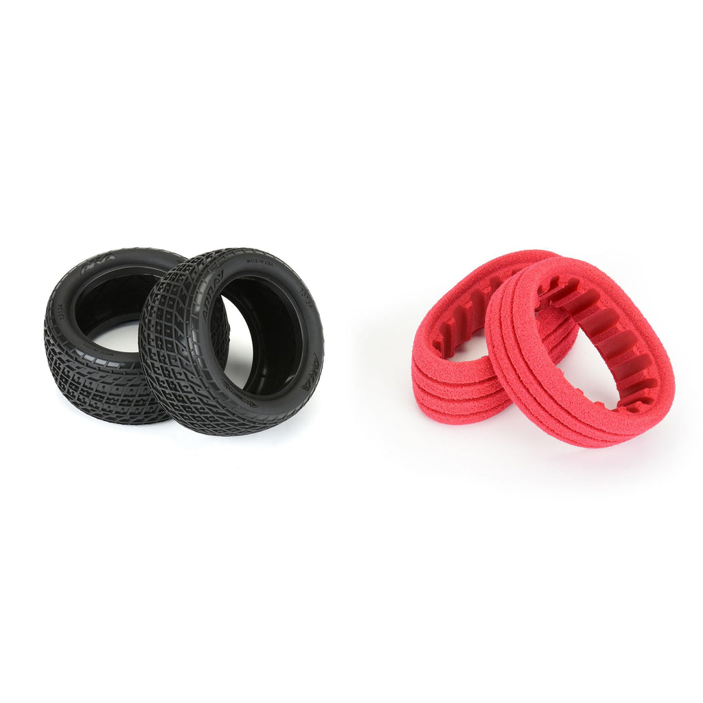 AKA 13134VR Array 2.2" Super Soft Dirt Oval Buggy Rear Tires (2)