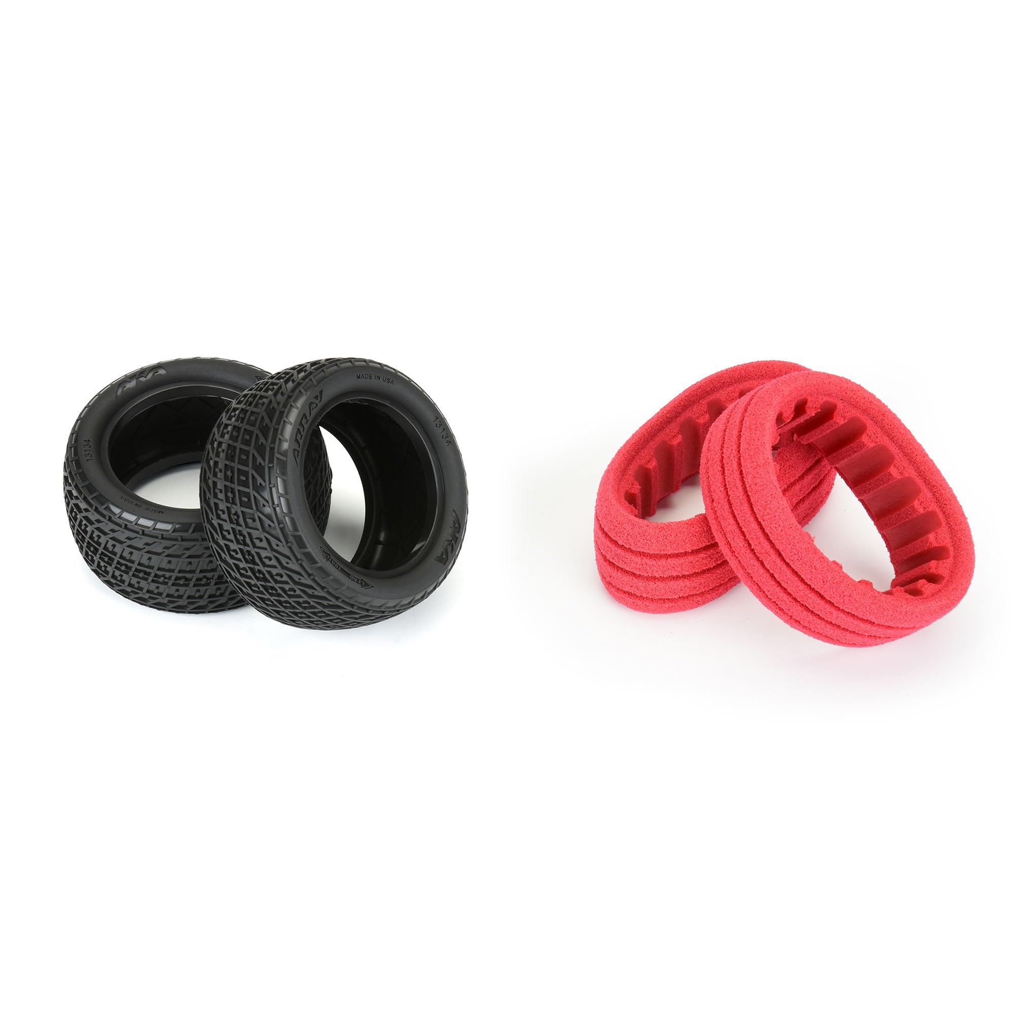 AKA 13134VR Array 2.2" Super Soft Dirt Oval Buggy Rear Tires (2)