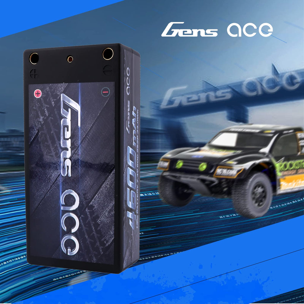 Gens Ace 46002S60D 4600mAh 7.4V 60C 2S2P Lipo Battery Shorty Pack 29#