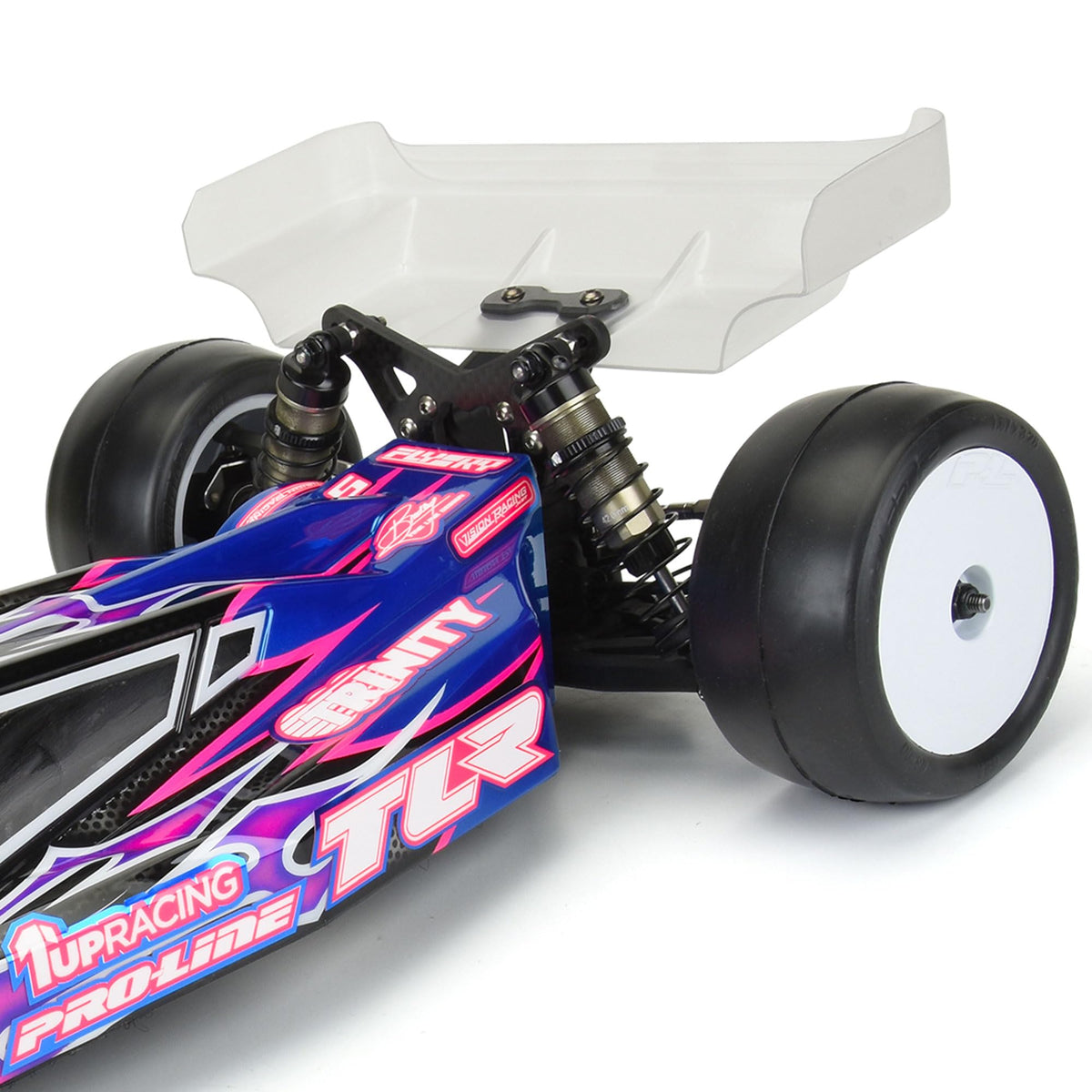 Pro-Line 640517 Pre-Cut Air Force 7" Clear Rear Wing (2) for 1:10 Buggy