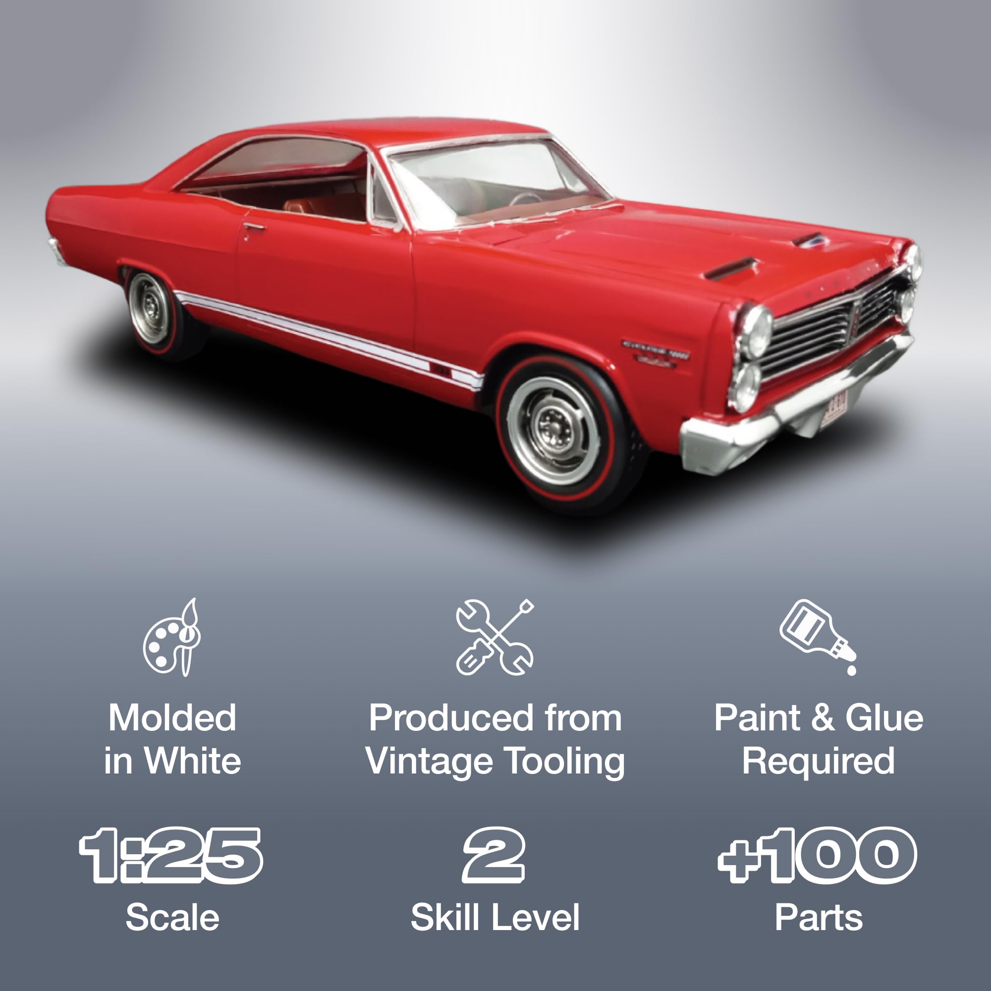 AMT 1386  1967 Mercury Cyclone GT 1/25 Model Kit