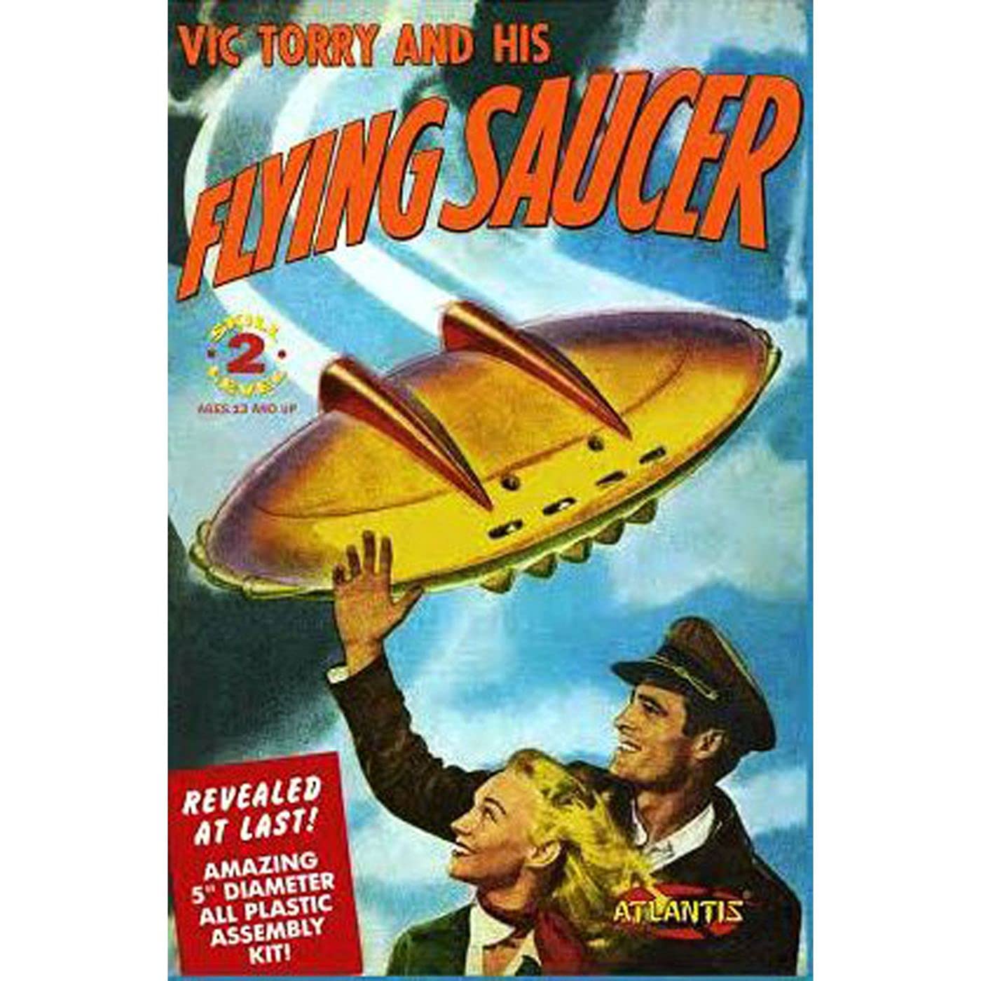 Atlantis 1009 Vic Torry's Flying Saucer Comic Plastic Model Kit