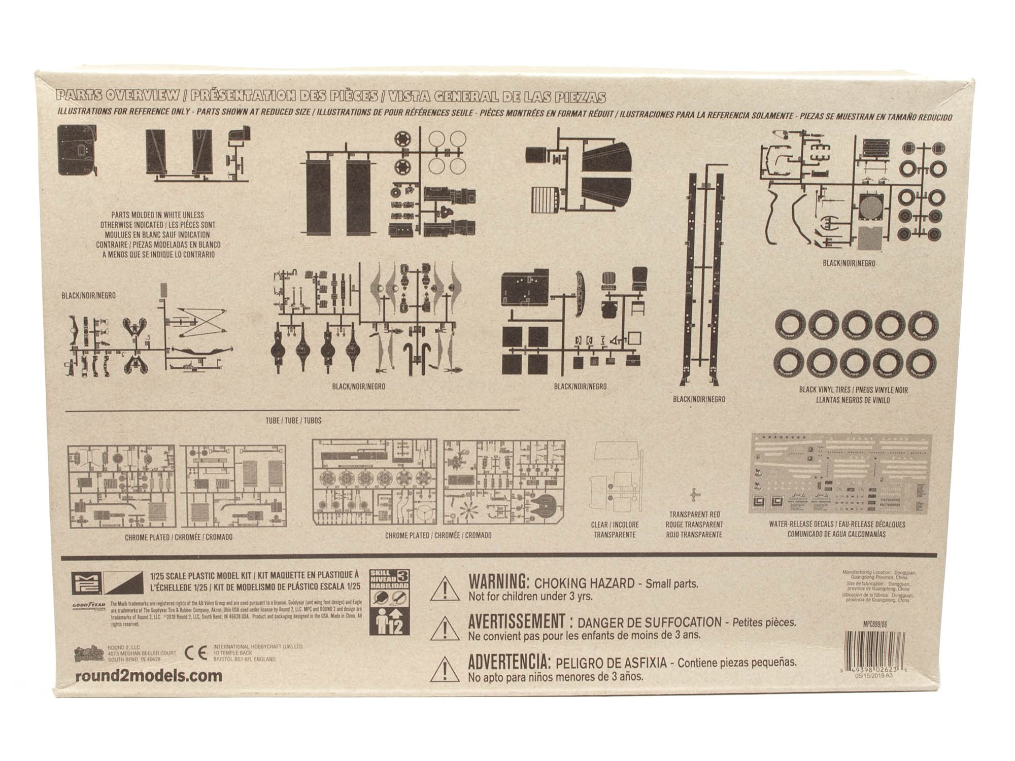 MPC 899 1/25 Mack DM800 Semi Tractor Model Kit