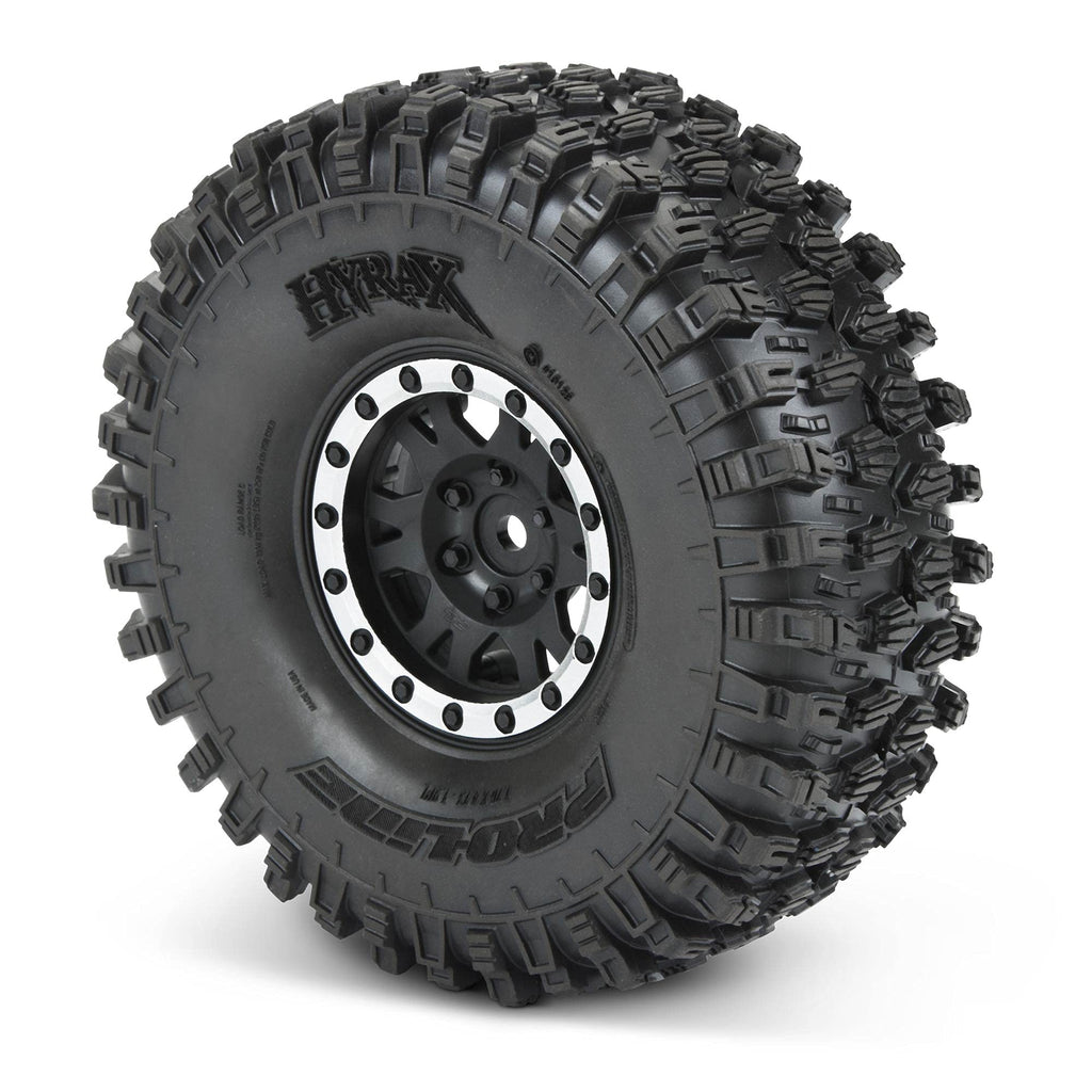 Pro-Line 1012813 Hyrax 1.9 G8 MTD Impulse Blk/Slvr Wheels F/R (2)
