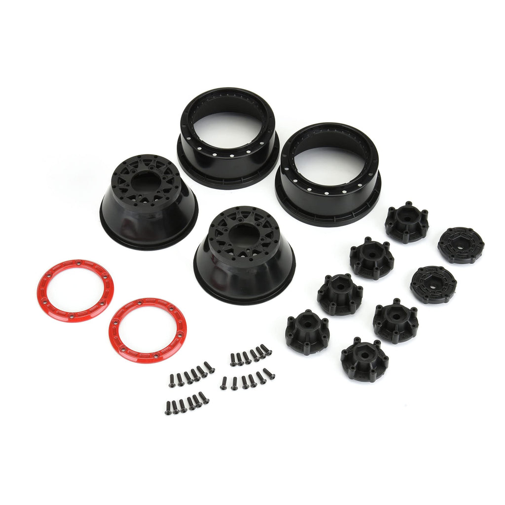 Pro-Line 281104 Raid 2.2/3.0 BdLc Rd/Blk SC Whl