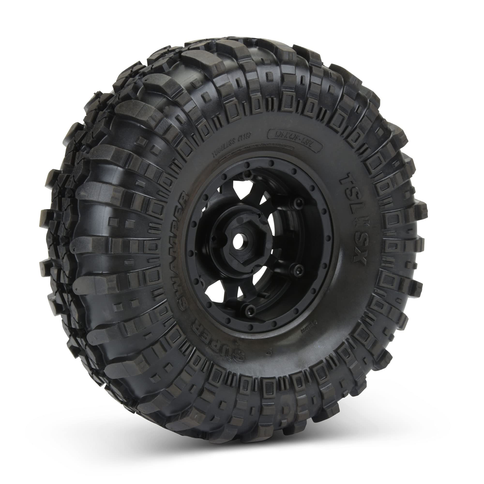 Pro-Line 119713 Interco Swamper XL 1.9 G8 Impulse Wheels, Black/Silver, F/R (2)