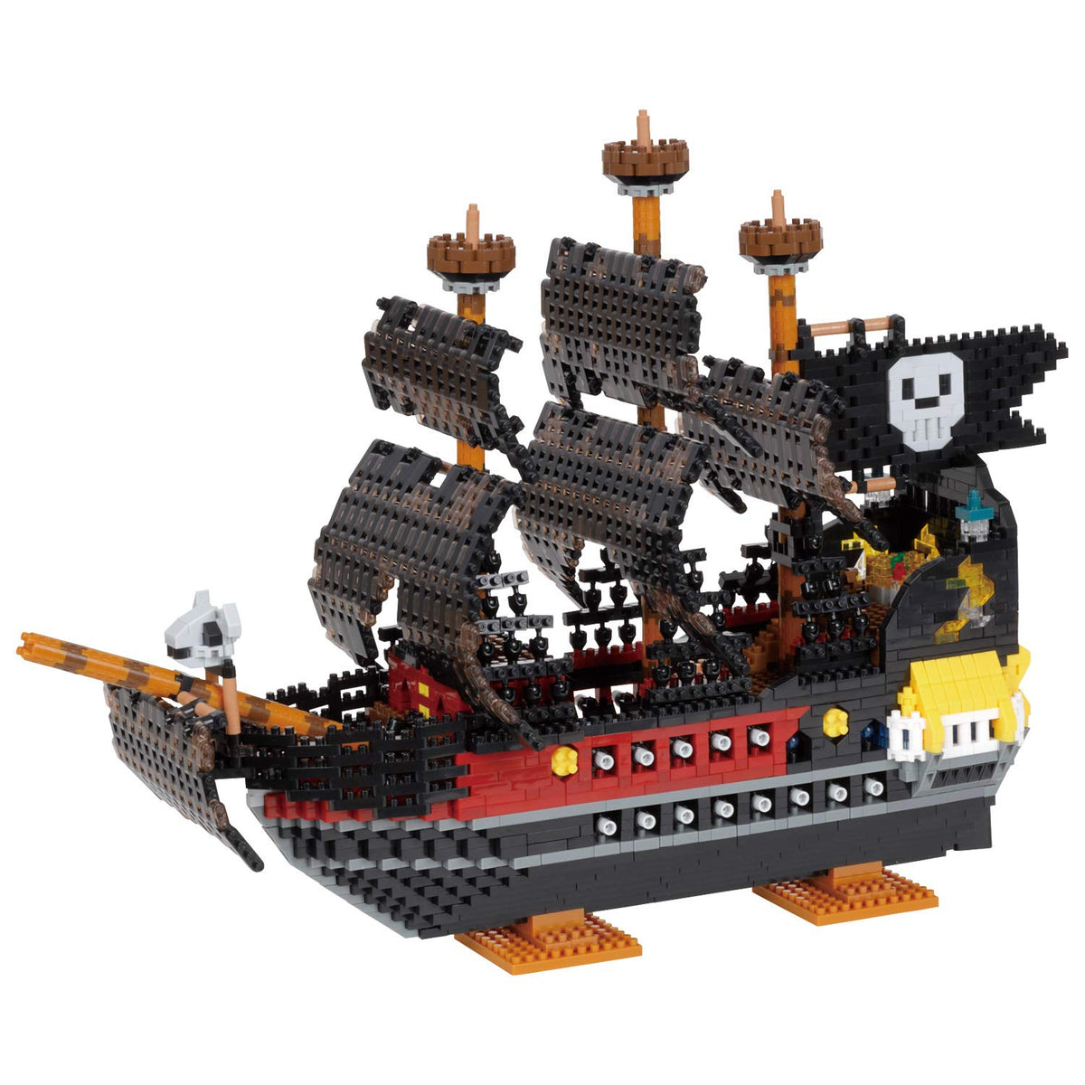 Nanoblock 22004 Pirate Ship DX, "Pirates", Nanoblock Advanced Hobby