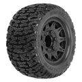 Pro-Line 1023910 Bonesaw 2.8" All-Terrain Truck Tires Mounted on Raid Black 6x30 Removable Hex (12mm & 14mm) Wheels (2) for Vorteks 4x4 and other 1/10 Trucks Front or Rear