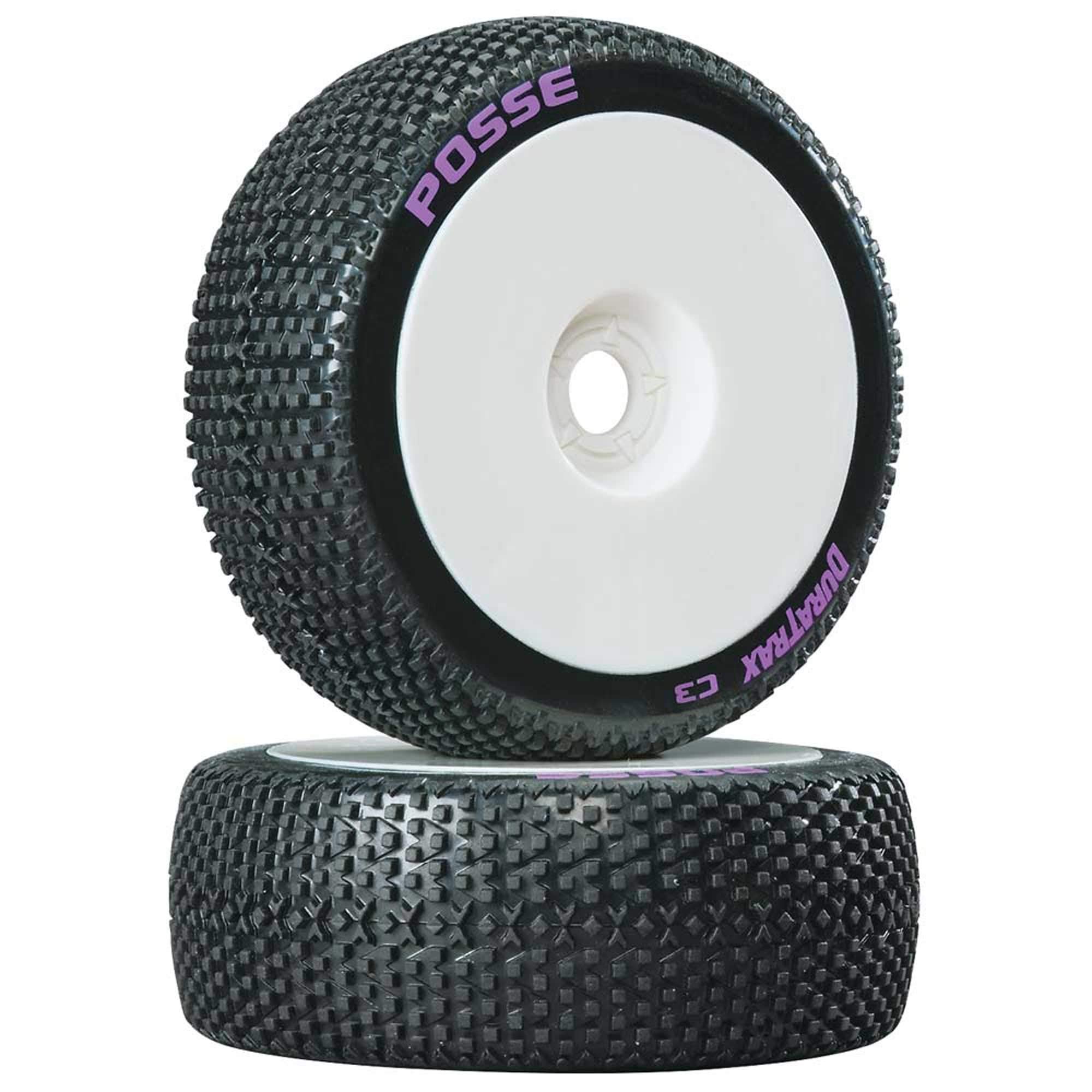 DuraTrax X-Cons 1:8 Scale RC Buggy Tires with Foam Inserts,Mounted