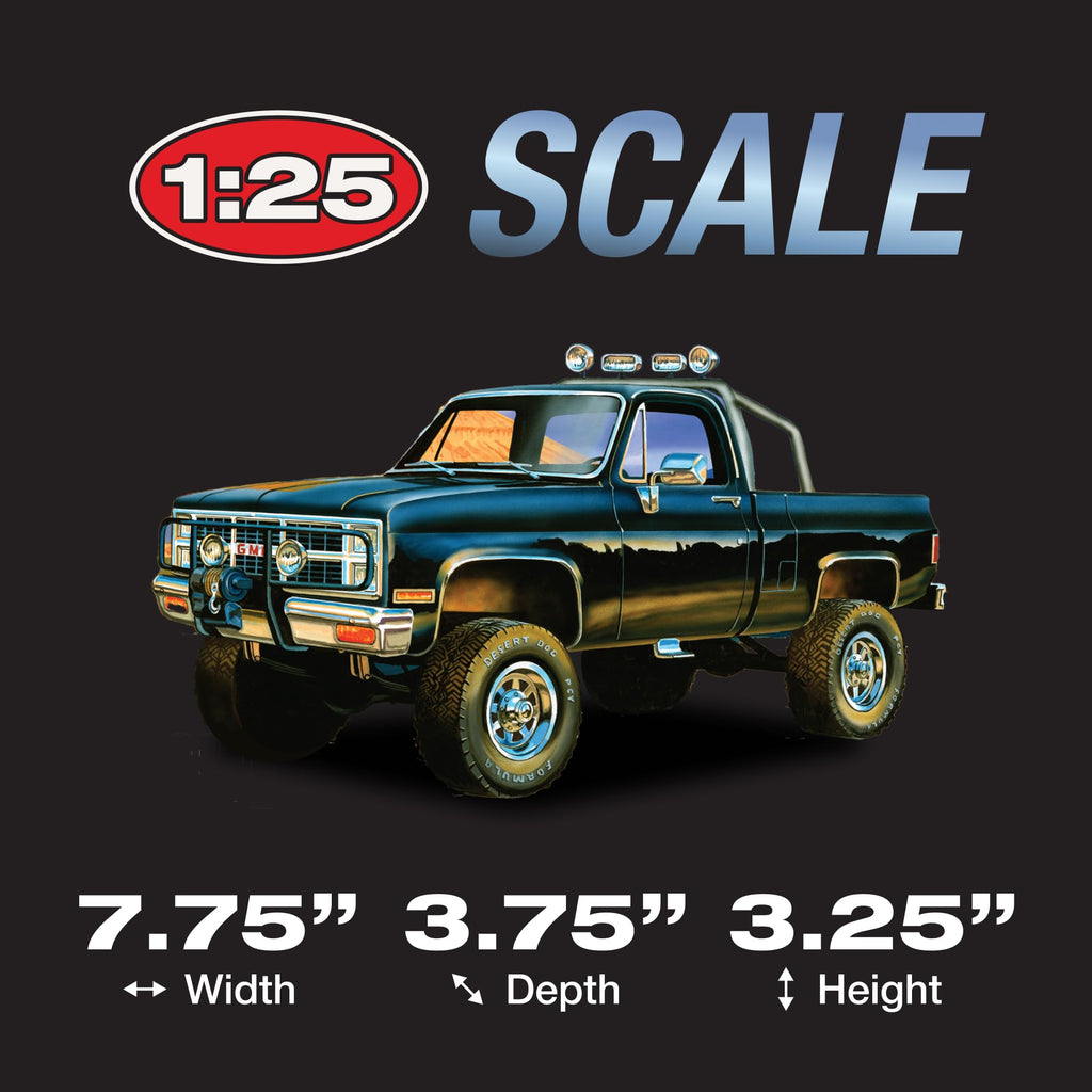 MPC 848 1/25 1984 GMC Pickup, Black Model Kit