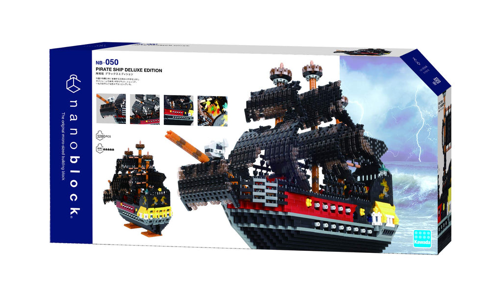 Nanoblock 22004 Pirate Ship DX, "Pirates", Nanoblock Advanced Hobby