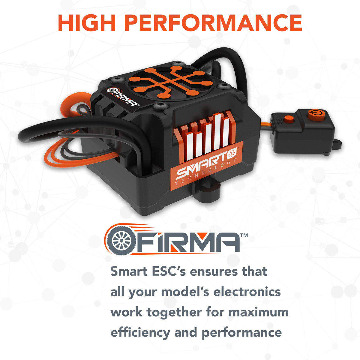Spektrum SPMXSE1040RX Firma 40 Amp Brushed Smart 2-in-1 ESC and Receiver