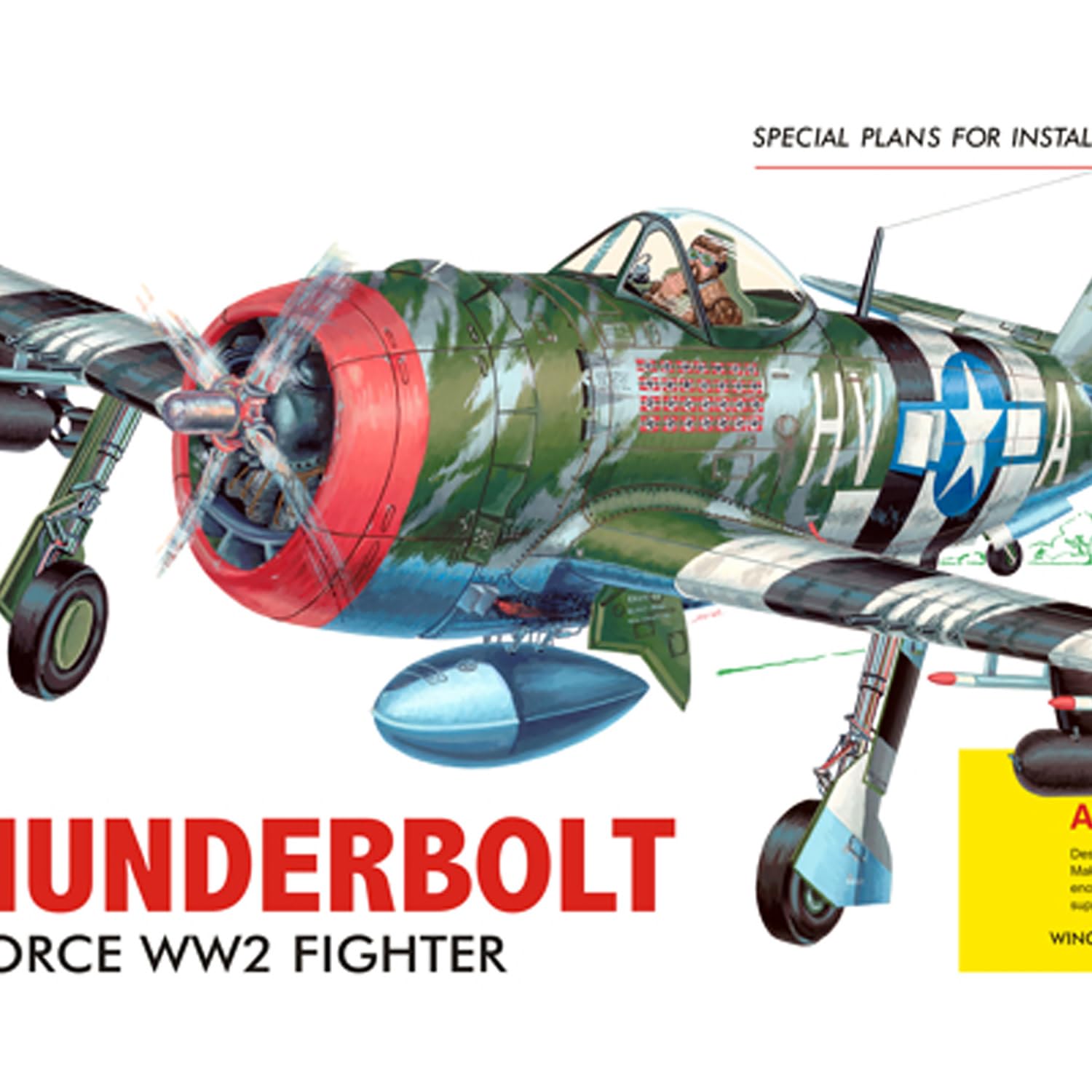 Guillow 1001 P47D Thunderbolt