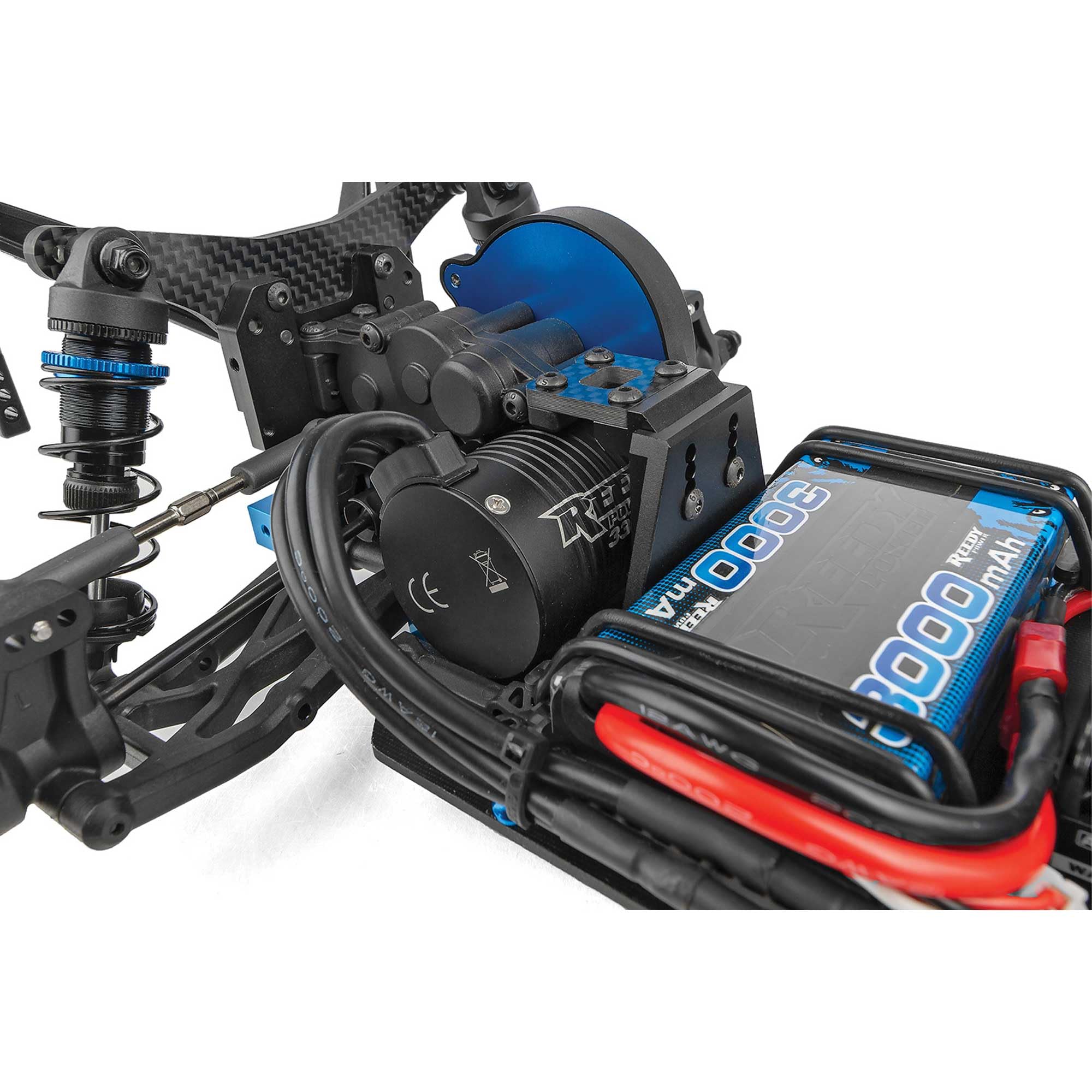 Associated 70033C SR10M Dirt Oval RTR LiPo Combo, Blue