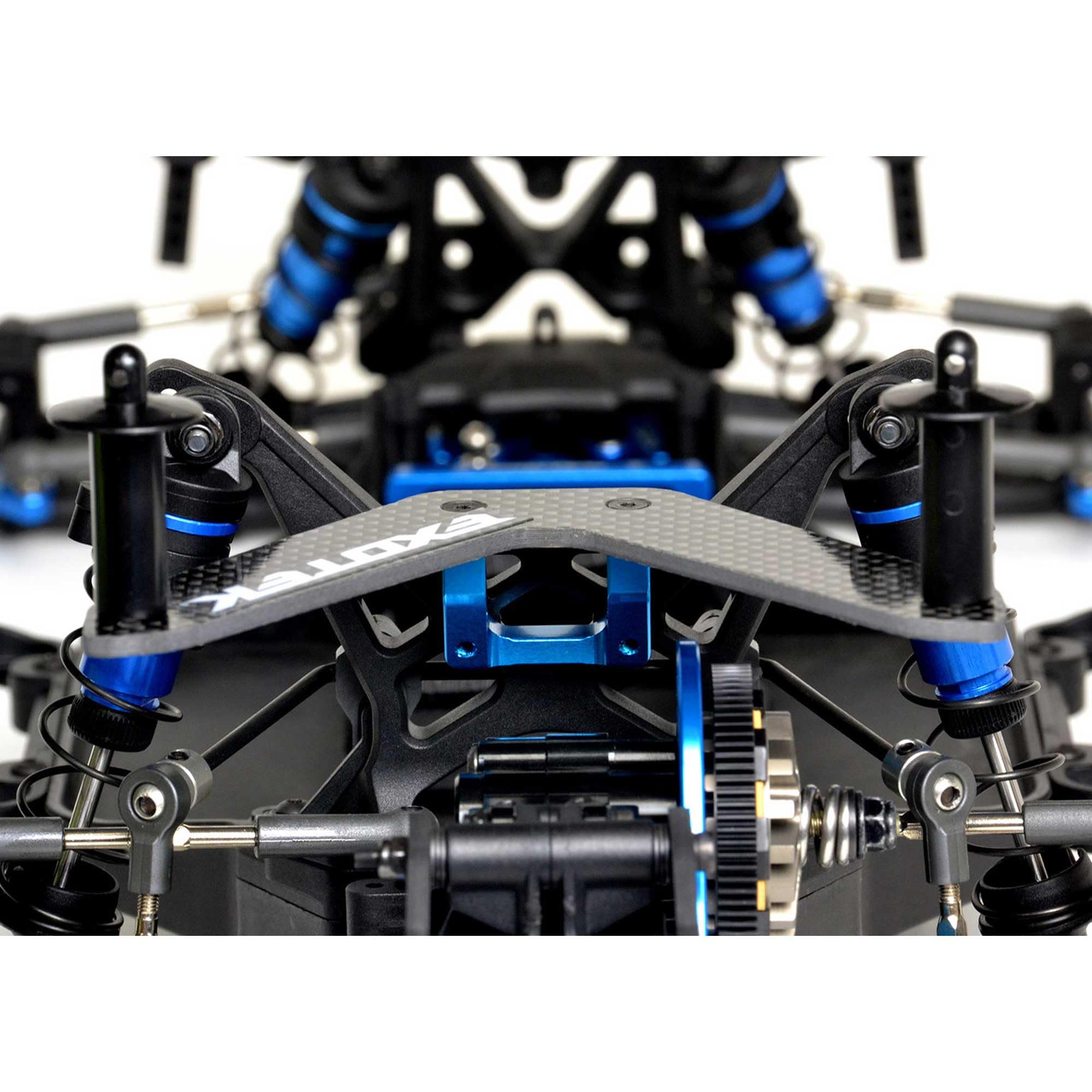 Exotek Racing 2073 DR10 Pro Body Mount Set, Alloy and CF for the Rear