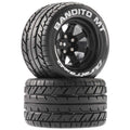 DuraTrax DTXC5250 Bandito MT 2.8 Mounted Black 14mm Hex (2)