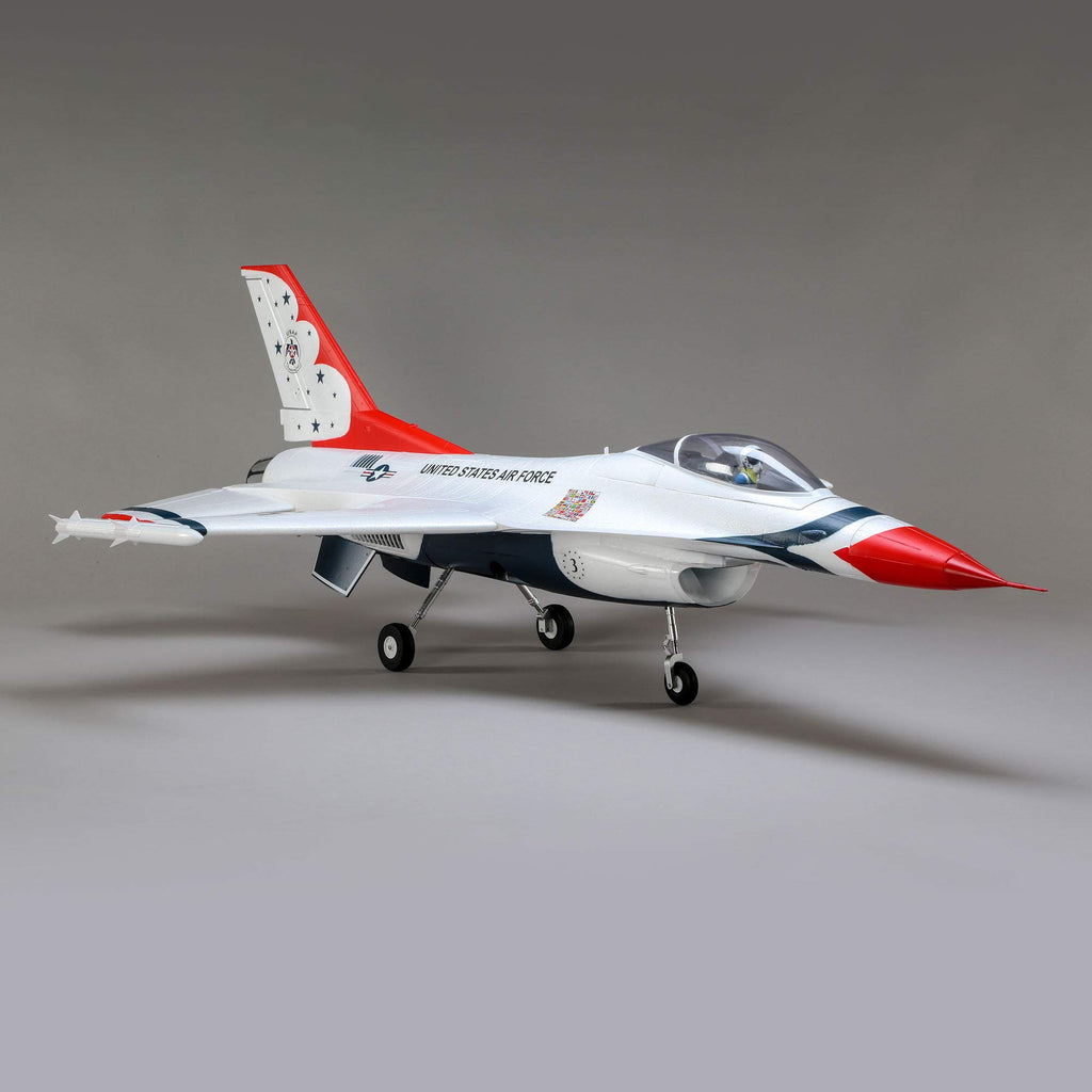 E-Flite EFL78500 F-16 70mm EDF BNF Basic Airplane w/AS3X and SS