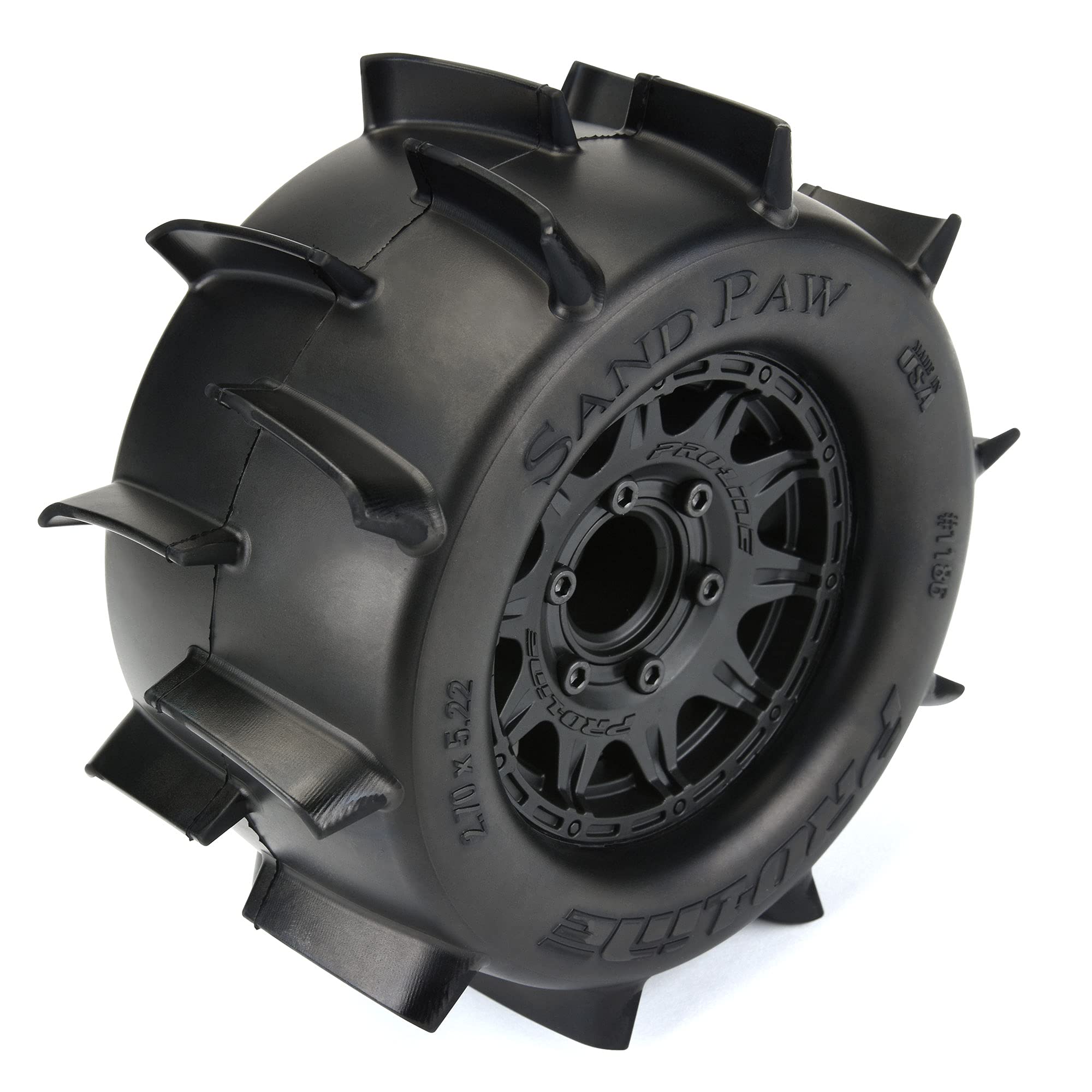 Pro-Line 118610 Sand Paw 2.8" Mounted Wheels/Tires Raid Black 6x30 F/R