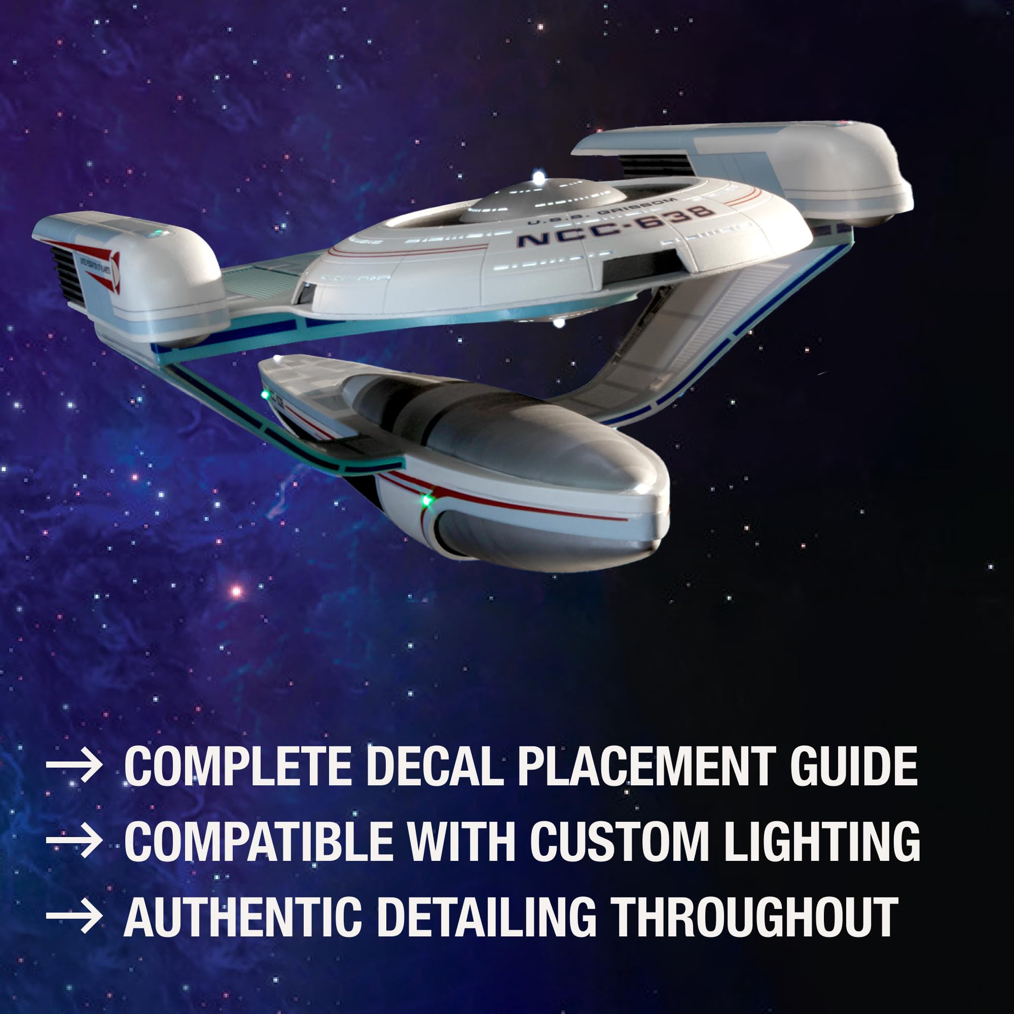 Polar Lights 991M Star Trek U.S.S. Grissom 1:350 Model Kit